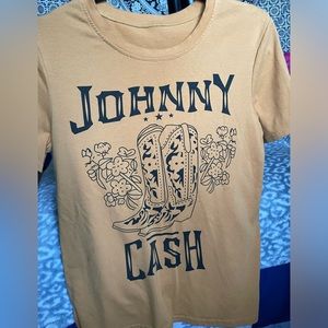 jonny cash yellow tee